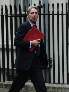 LONDON, UK, JUN 14, 2016: Foreign Secretary Philip Hammond arriving in Downing Street for the weekly cabinet meeting